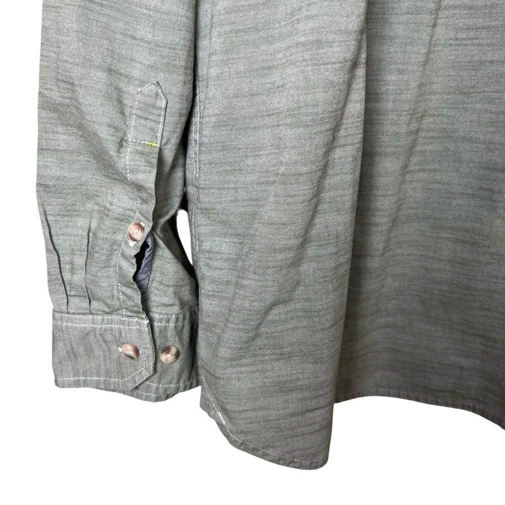 THE NORTH FACE Montgomery Long Sleeve Button Up Shirt Mens Sz XL Green Outdoor
